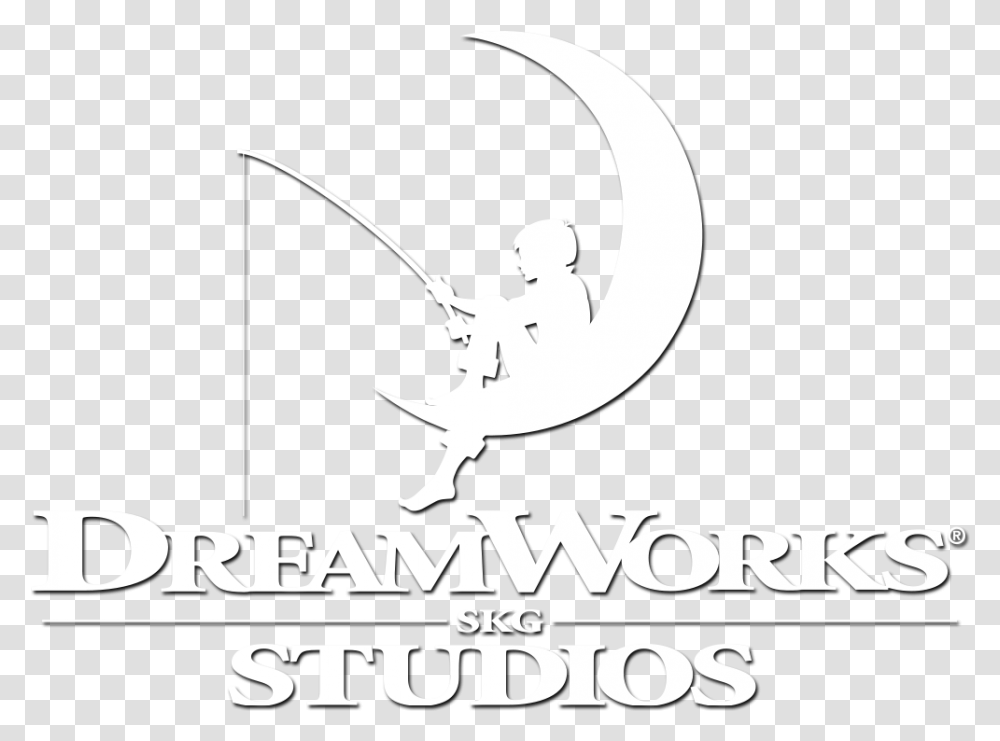 Dreamworks Logo Dreamworks Logo White, Person, Water, Outdoors, Fishing Transparent Png