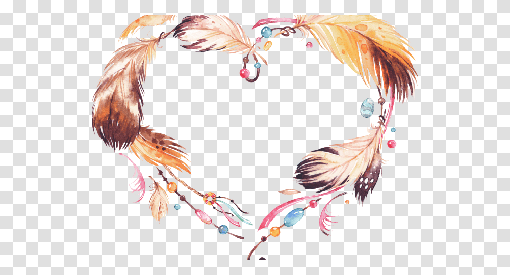 Dreamy Clipart Watercolor Dreamcatcher Board, Floral Design, Pattern, Bird Transparent Png