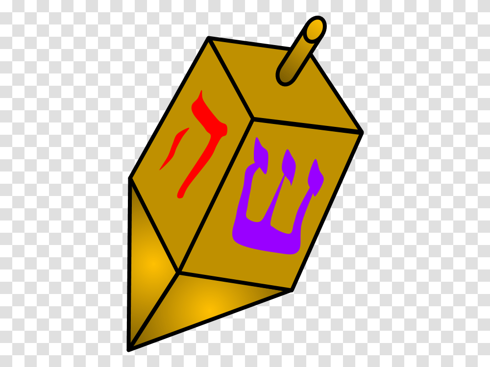 Dreidel Yellow With Hebrew Letters Toy Transparent Png