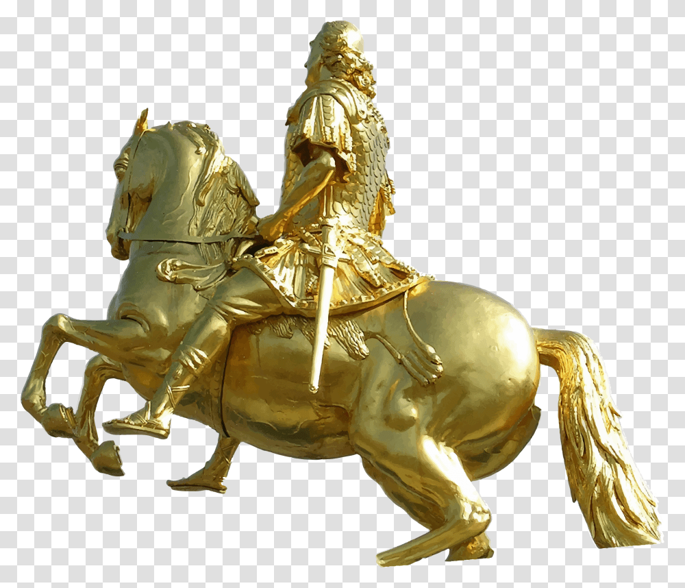 Dresden Golden Rider Clip Arts Shivaji Maharaj Horse Riding Photo, Sculpture, Figurine, Statue, Mammal Transparent Png
