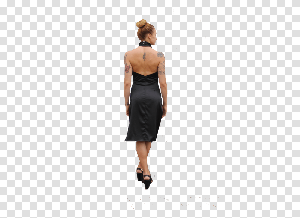 Dress 1 Back Pencil Skirt, Person, Skin, Female Transparent Png