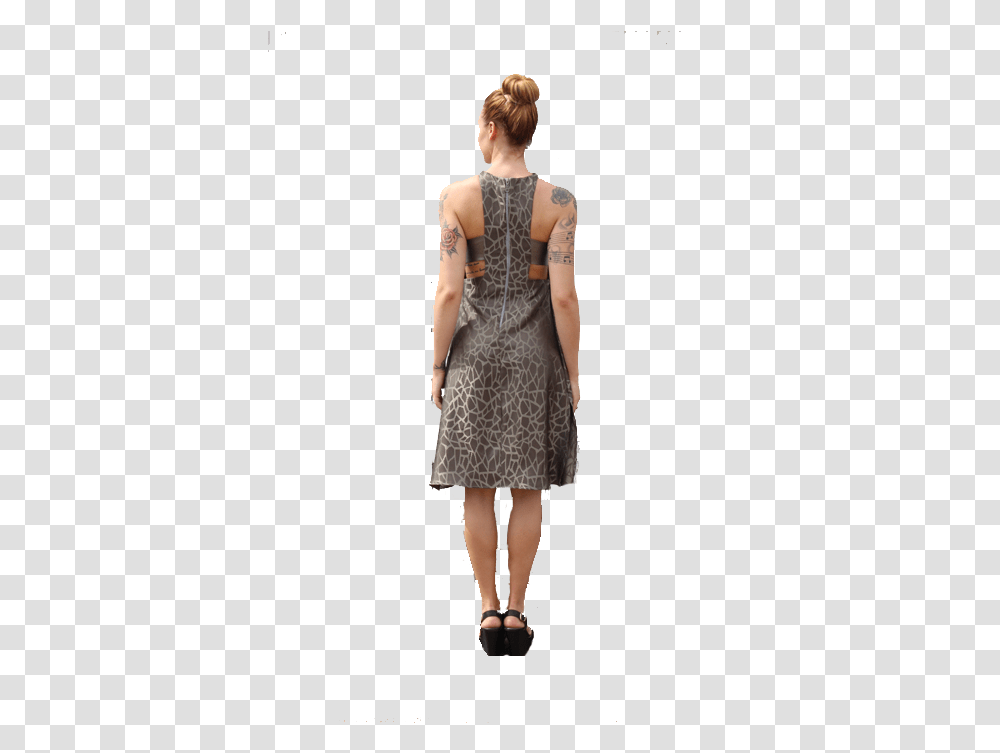 Dress 2 Back Standing, Person, Female, Woman Transparent Png