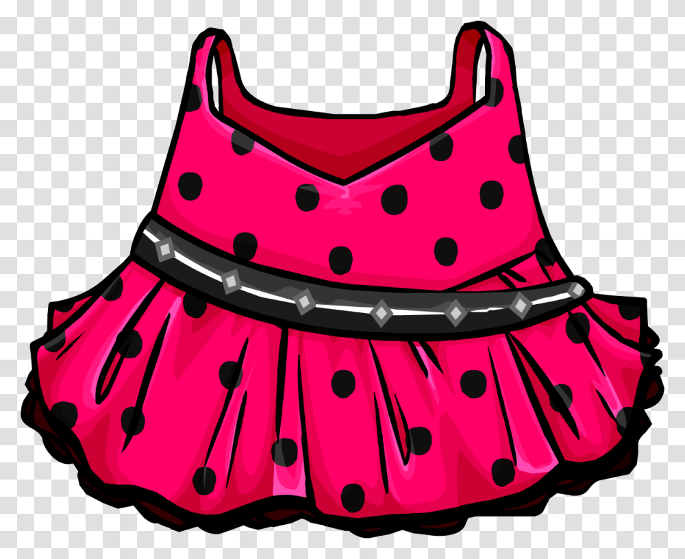 Dress Clipart Pink Polka Dot, Texture, Apparel, Helmet Transparent Png
