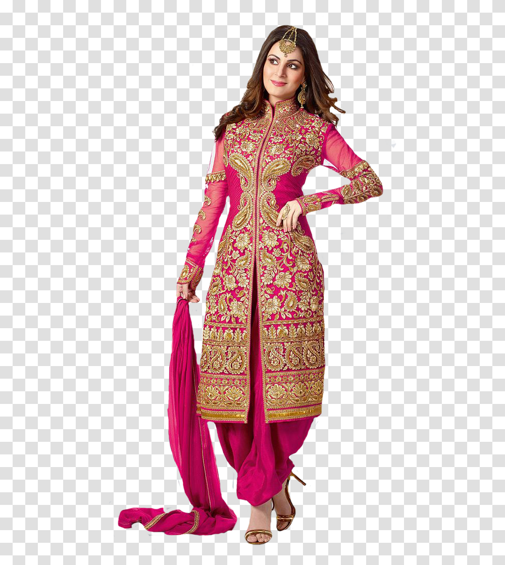 Dress For The Position You Wantnot The Position You Rani Colour Punjabi Suits, Sleeve, Long Sleeve, Female Transparent Png