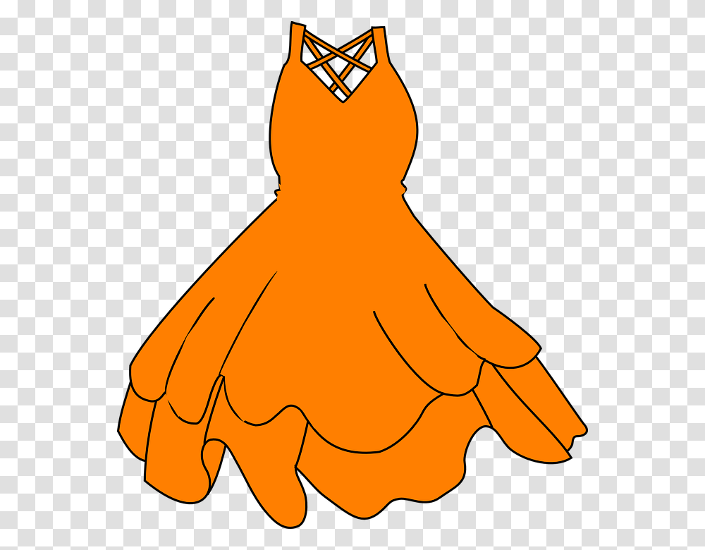 Dress Orange Clothing Women Hangers Sleeveless Blue Dress Clip Art, Leisure Activities, Outdoors, Costume Transparent Png