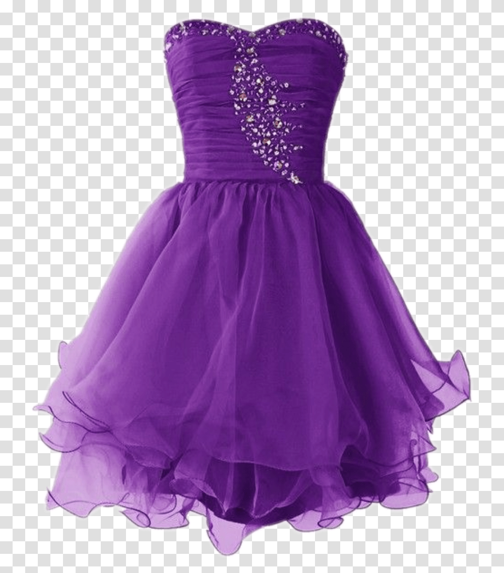Dress Vestido Purple Purpura Glitter Girly Girl Descendants Dress Up Costume, Apparel, Evening Dress, Robe Transparent Png