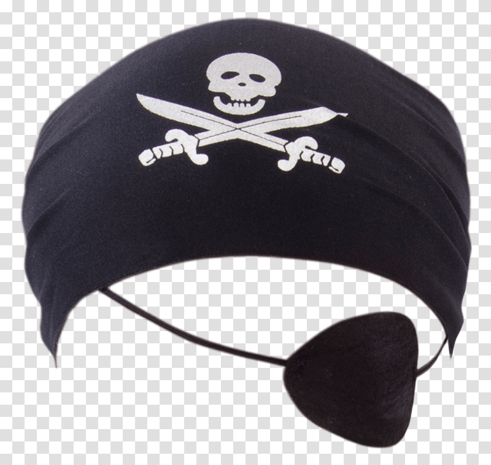 Dressup Costume Pirate Pirates Bandana Black Beanie, Apparel, Baseball Cap, Hat Transparent Png