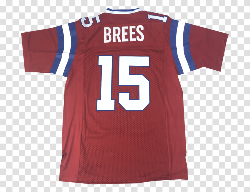 Drew Brees Red High School Basketball Jersey American Football, Apparel, Shirt Transparent Png