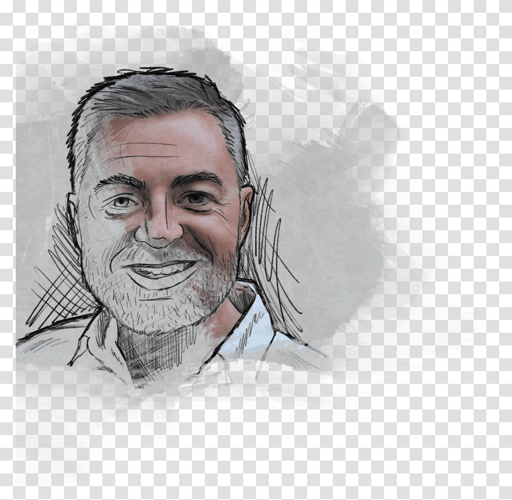 Drew Drawing Uncle Sketch, Person, Human, Face Transparent Png