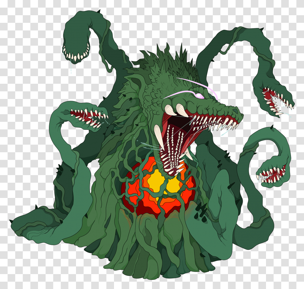 Drew My Favorite Monster Godzilla, Dragon Transparent Png