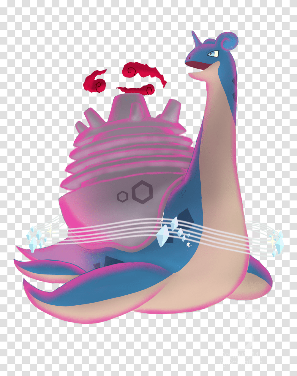 Drew This G Max Lapras Any Thoughts Pokemon G Max Lapras, Graphics, Art, Animal, Outdoors Transparent Png