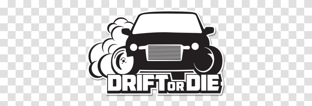 Drift Or Die Drift Stickers, Bumper, Vehicle, Transportation, Car Transparent Png