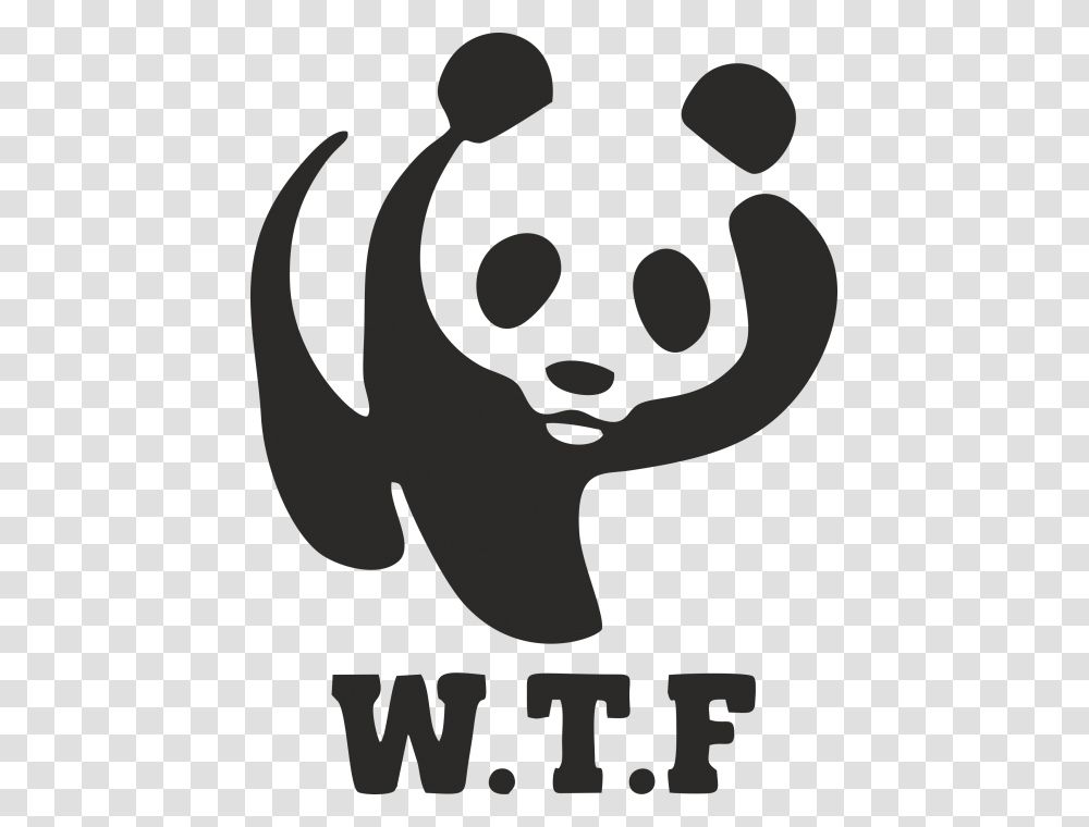 Drift Panda Wtf Wtf Panda Logo, Face, Stencil, Poster Transparent Png