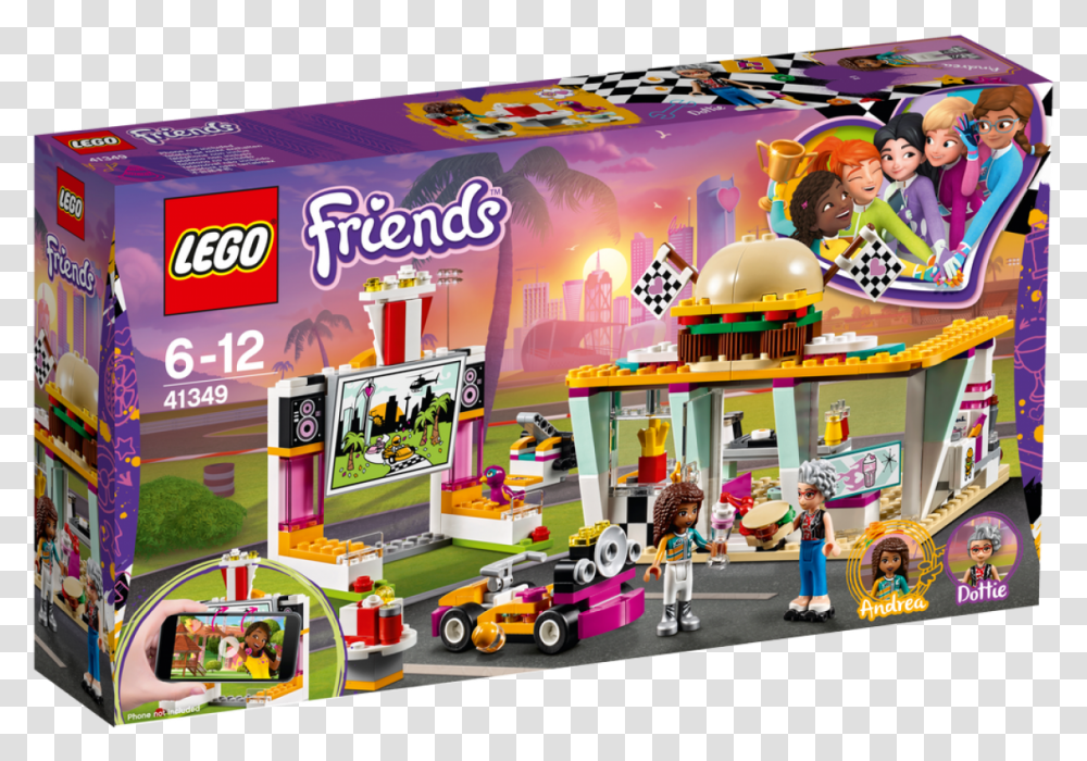 Drifting Diner Lego Friends, Helmet, Wheel, Person, Toy Transparent Png