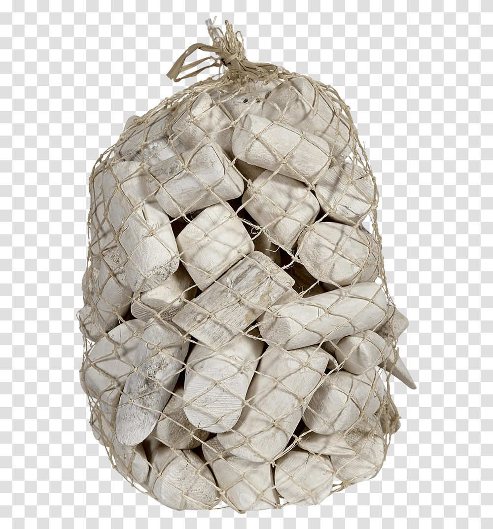 Driftwood Pieces In Abaca Net Pineapple, Ivory, Person, Human, Torso Transparent Png