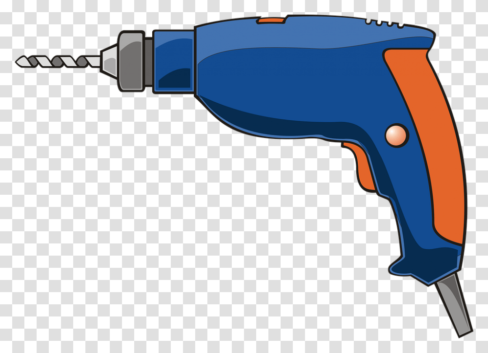 Drill Clipart, Power Drill, Tool, Gun, Weapon Transparent Png