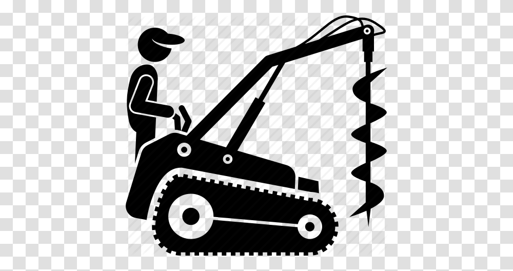 Drill Earth Auger Drill Earthwork Groundwork Landscaping, Piano, Leisure Activities, Musical Instrument, Tool Transparent Png