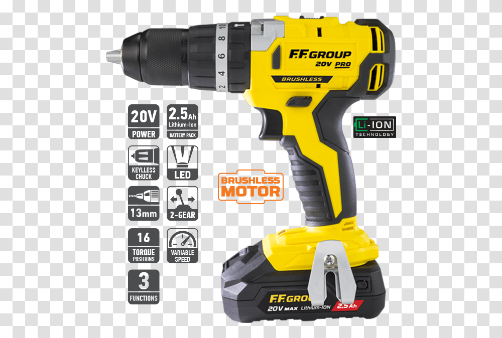 Drill Ff Group Power Tools, Power Drill Transparent Png