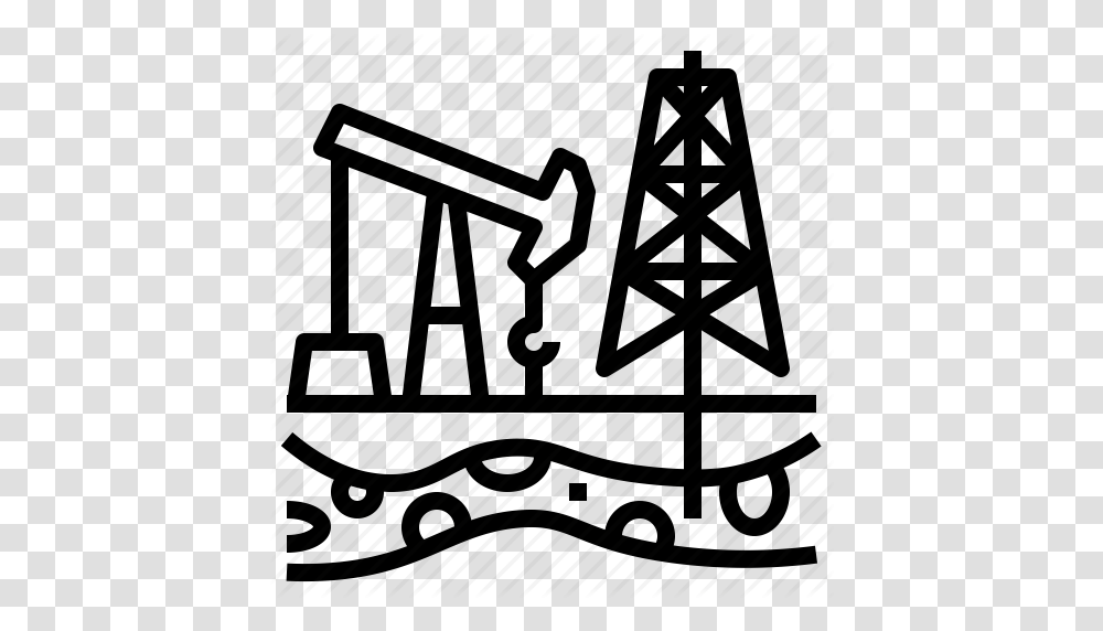 Drill Fossil Fuel Oil Underground Icon, Swing, Toy, Tarmac, Transportation Transparent Png