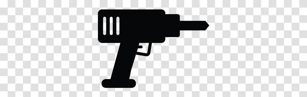 Drill Machine Utilities Industry Tools Production Firearm, Gun, Weapon, Weaponry, Silhouette Transparent Png
