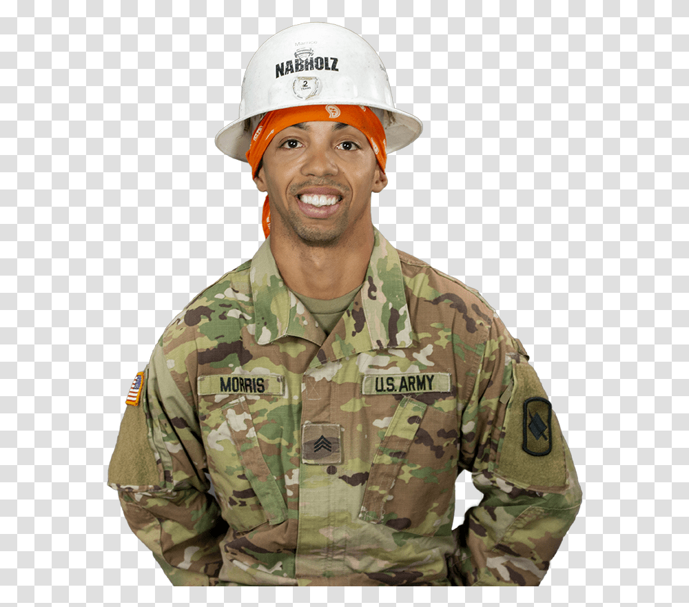 Drill Sergeant Soldier, Person, Military Uniform, Hardhat, Helmet Transparent Png