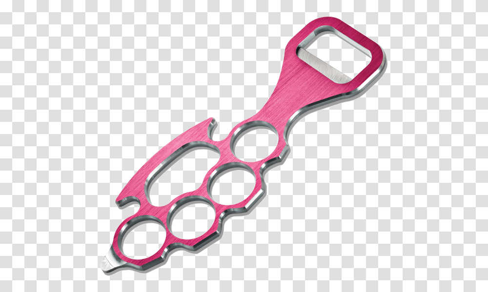 Drinique Lady Knuckle Bottle Opener In Pink Blade, Scissors, Weapon, Weaponry, Shears Transparent Png
