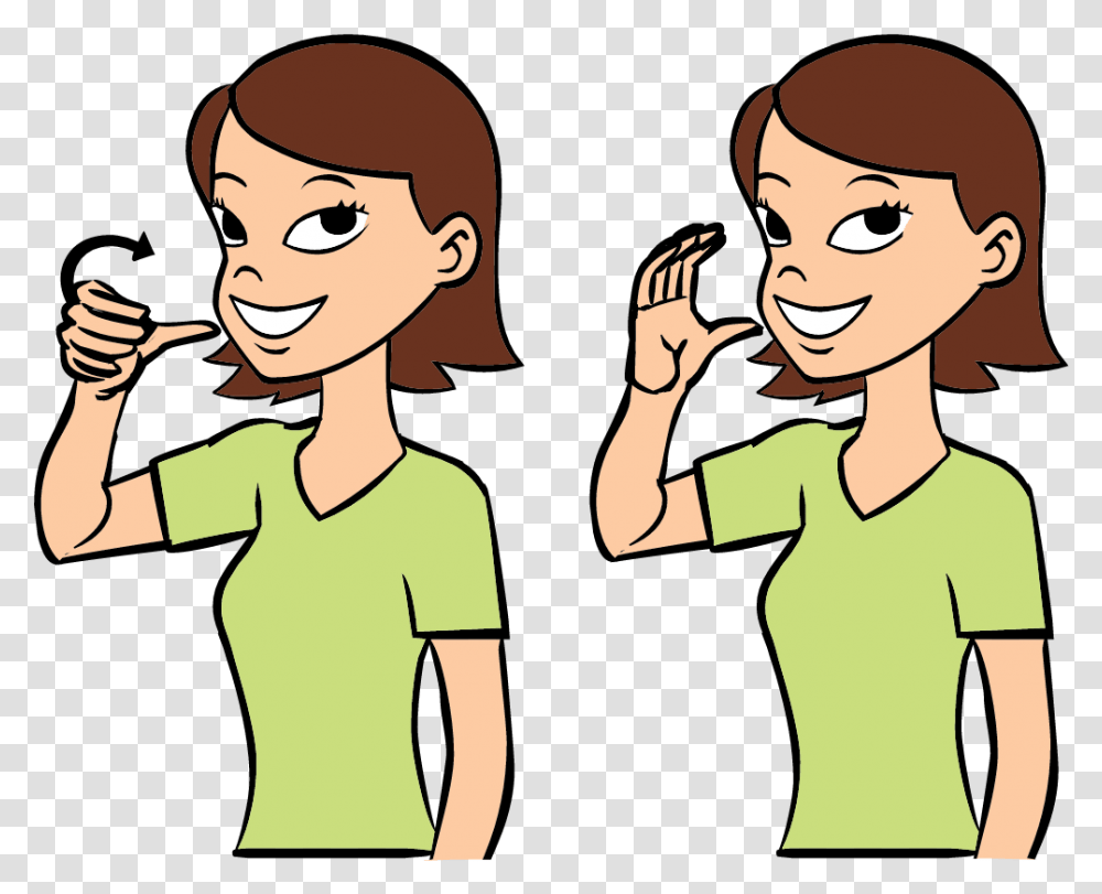 Drink Bird In Sign Language, Person, Green, Sleeve, Face Transparent Png