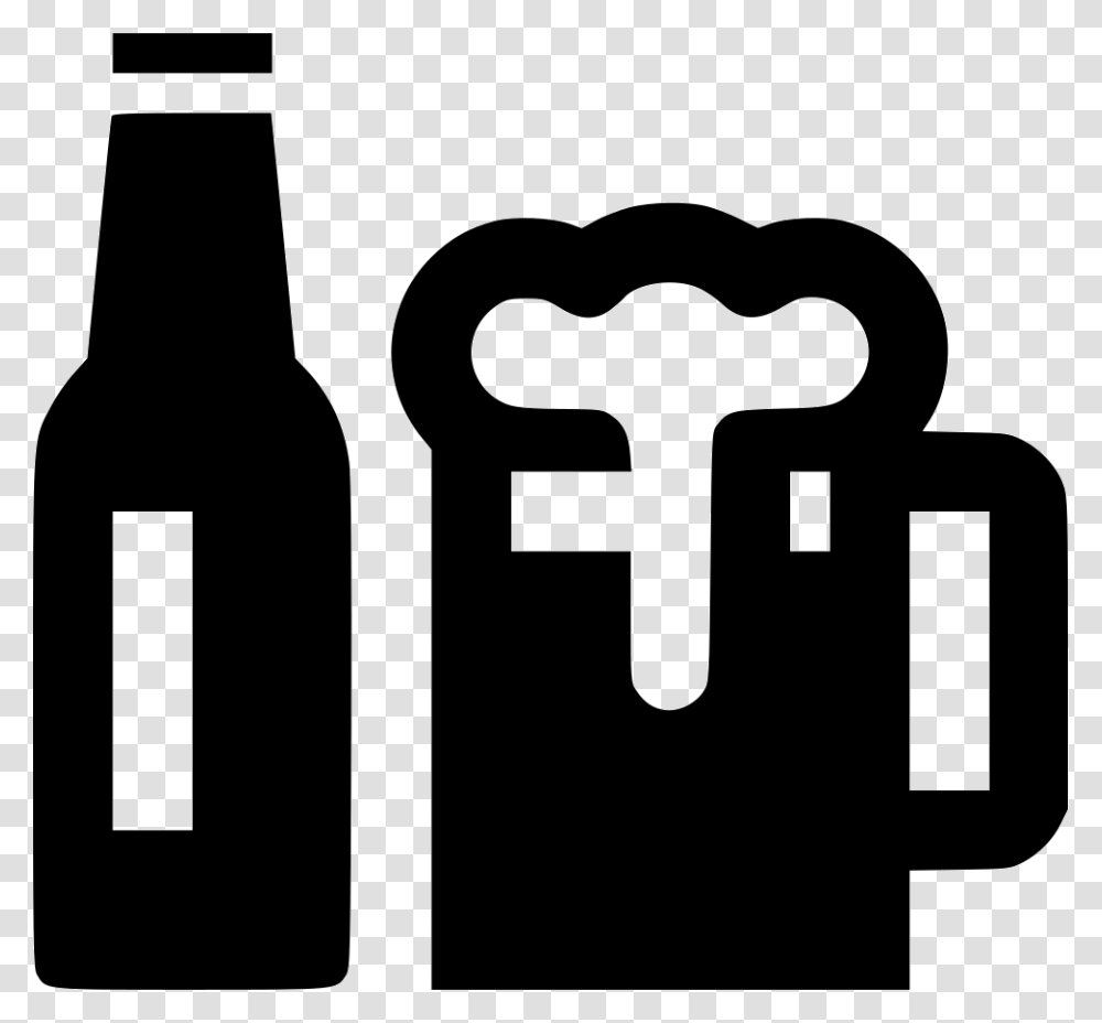 Drink Bottle Mug Geer Beer Glass Icon, Alcohol, Beverage, Beer Bottle, Lager Transparent Png