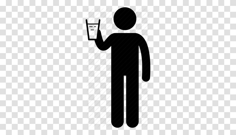 Drink Drinking Glass Man People Person Water Icon, Piano, Leisure Activities, Electronics Transparent Png