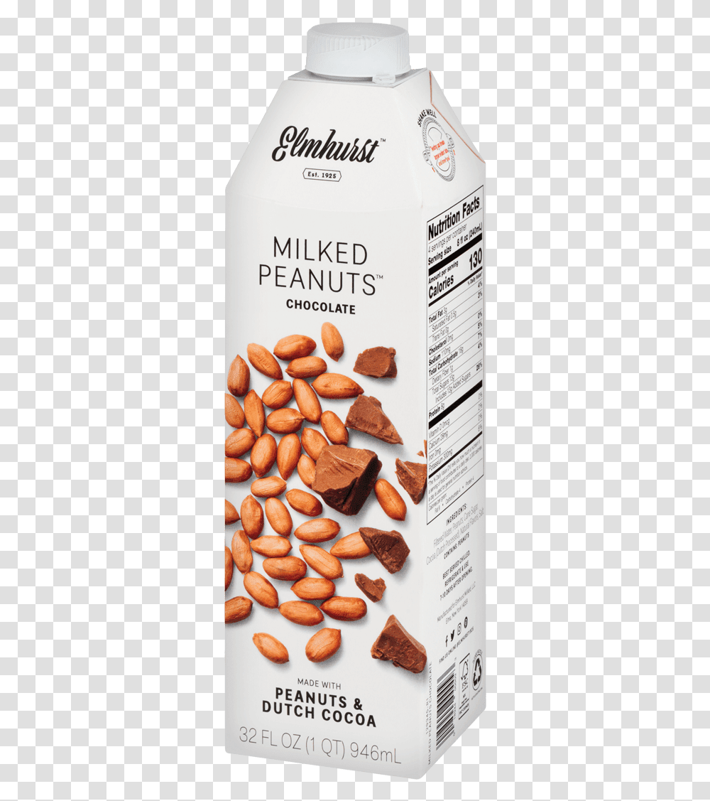 Drink Elmhurst Milked Peanuts With Chocolate Instead Almond, Plant, Vegetable, Food, Menu Transparent Png