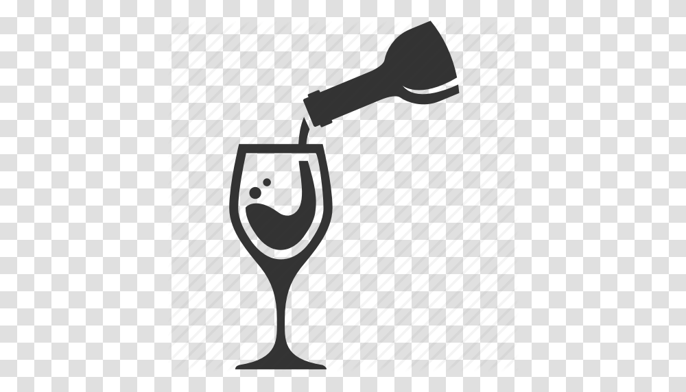 Drink Gently Pour Serve Served Service Wine Icon, Glass, Goblet, Lighting, Tabletop Transparent Png