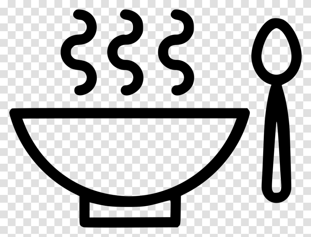 Drink Healthy Hot Soup Bowl Spoon Clip Art Soup Bowl, Number, Stencil Transparent Png