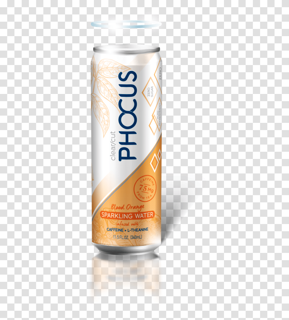 Drink Phocus Blood Orange Fans Are Sports Drink, Tin, Beer, Alcohol, Beverage Transparent Png