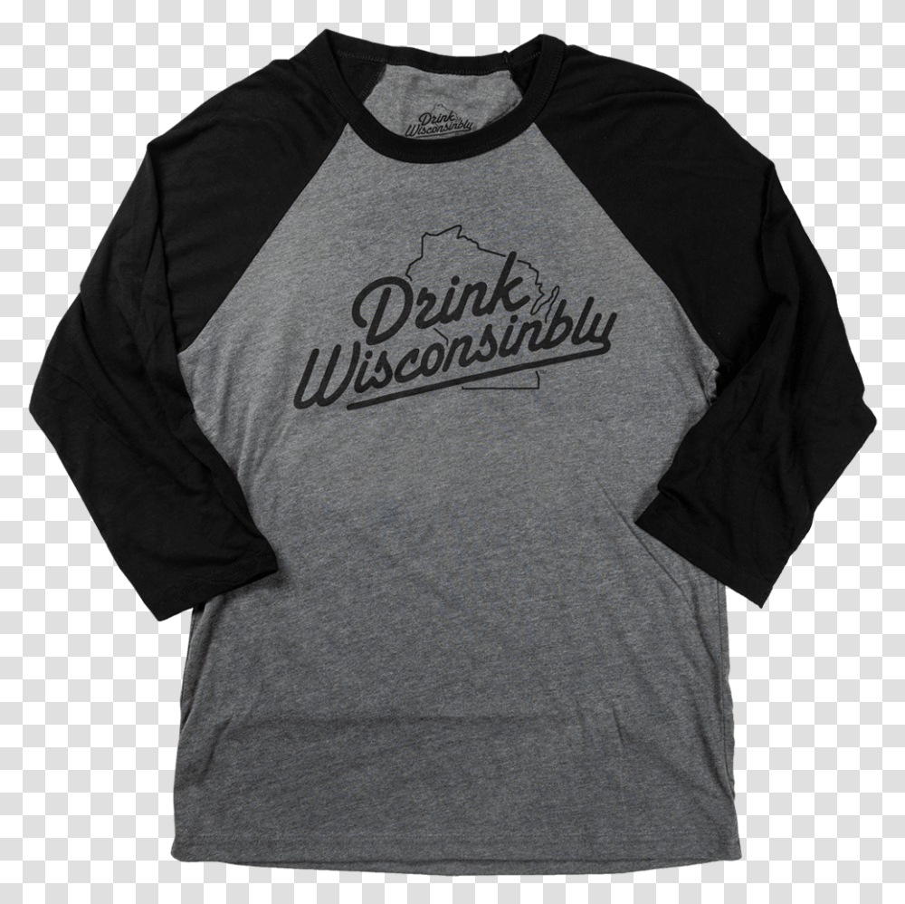 Drink Wisconsinbly Baseball Outfielder T Shirt Long Sleeved T Shirt, Apparel, Sweatshirt, Sweater Transparent Png