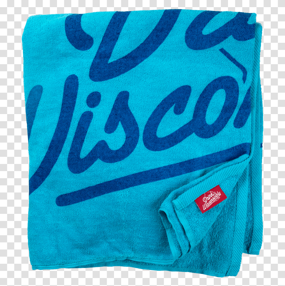 Drink Wisconsinbly Turquoise Beach Towel Board Short, Apparel, Sweatshirt, Sweater Transparent Png