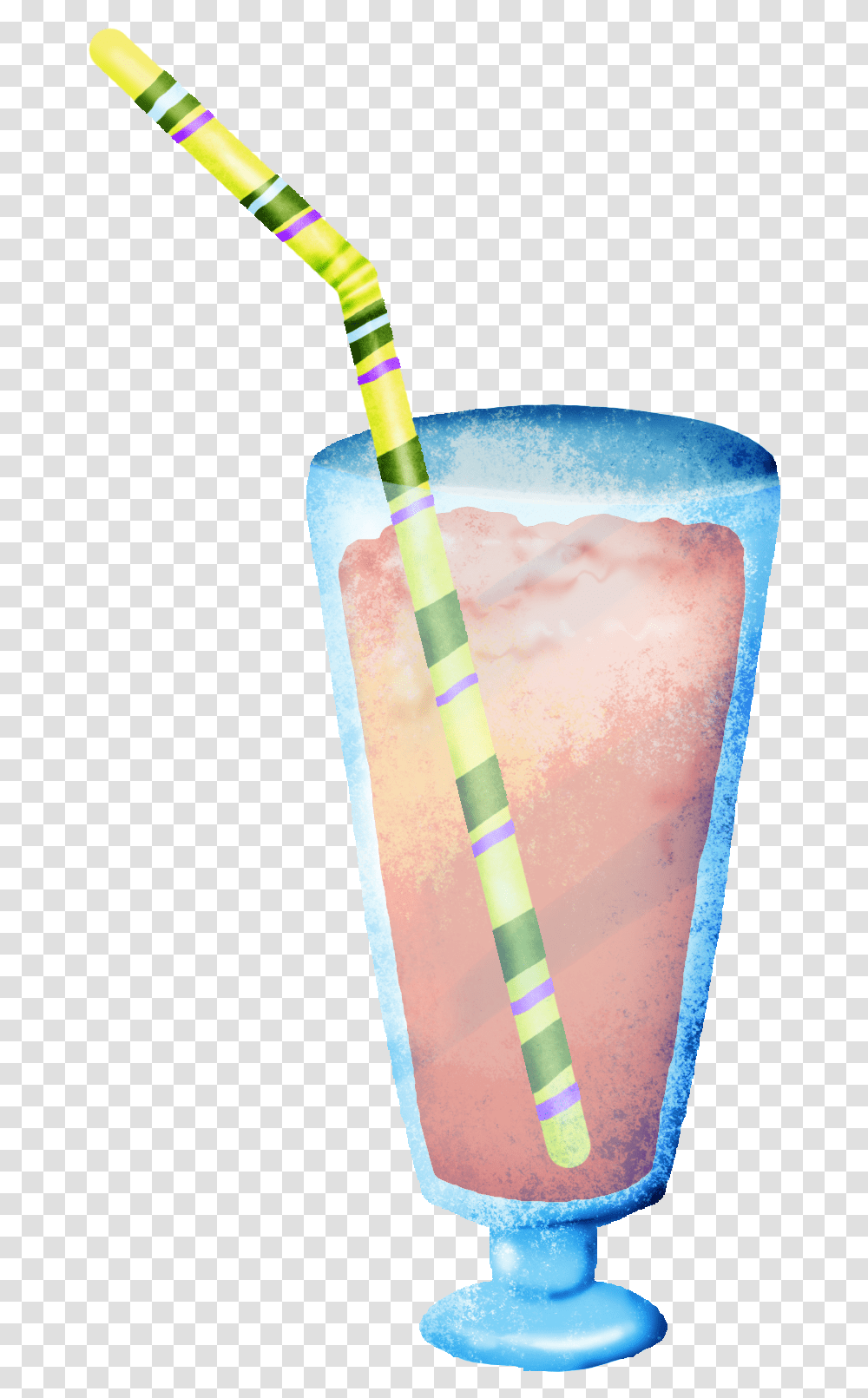 Drink With Straw Picture Umbrella, Ice Pop, Dessert, Food Transparent Png