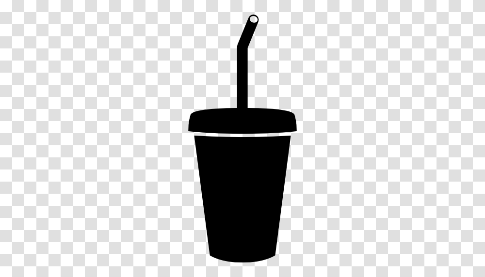 Drink With Straw, Shovel, Tool, Silhouette, Stencil Transparent Png