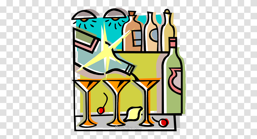 Drinking Bar Drinks Royalty Free Vector Clip Art Illustration, Liquor, Alcohol, Beverage, Wine Transparent Png