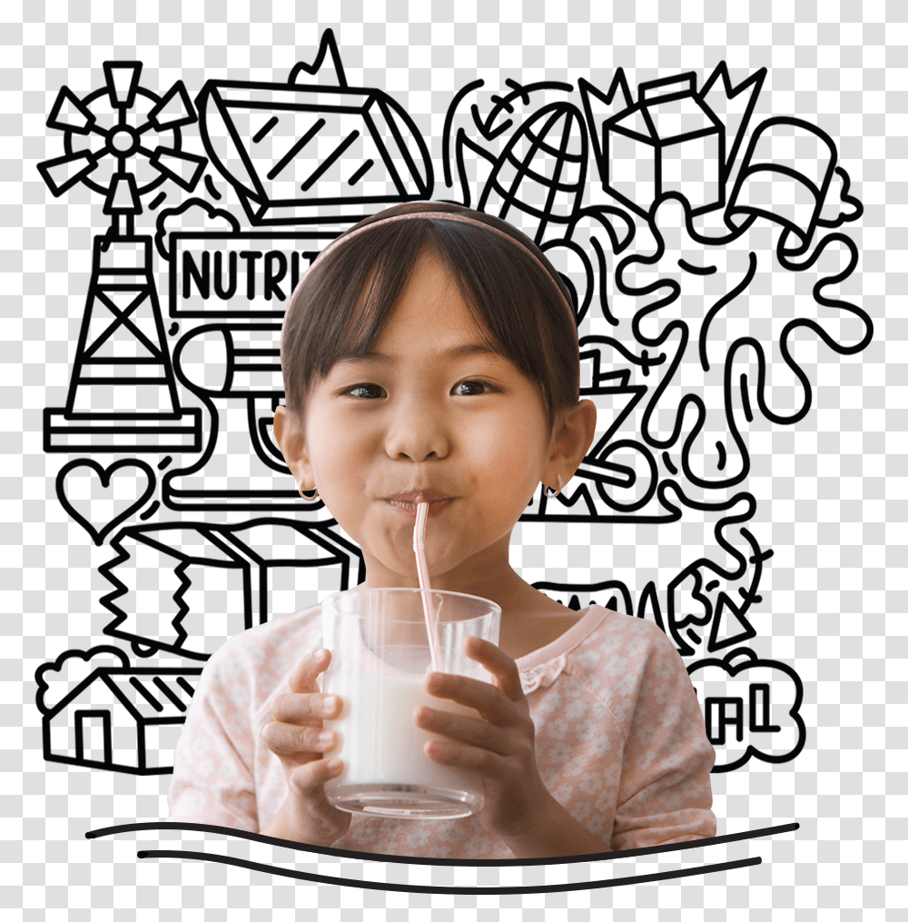 Drinking, Beverage, Milk, Person, Human Transparent Png