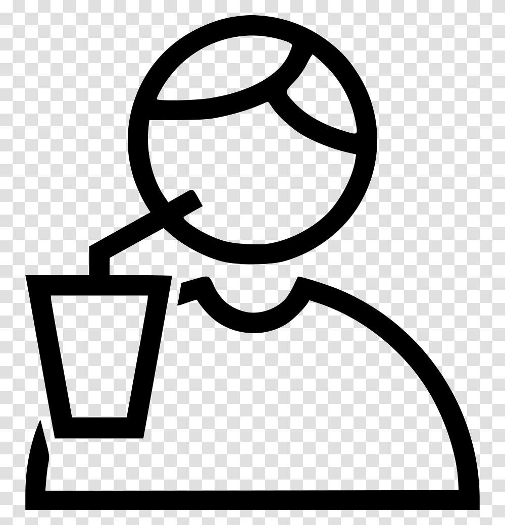 Drinking Drinking Icon, Stencil, Logo Transparent Png