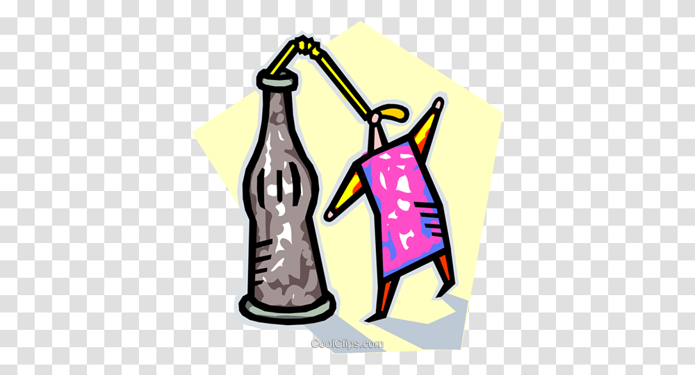 Drinking From Large Bottle Of Soda Royalty Free Vector Clip Art, Dynamite, Beverage, Pop Bottle, Building Transparent Png