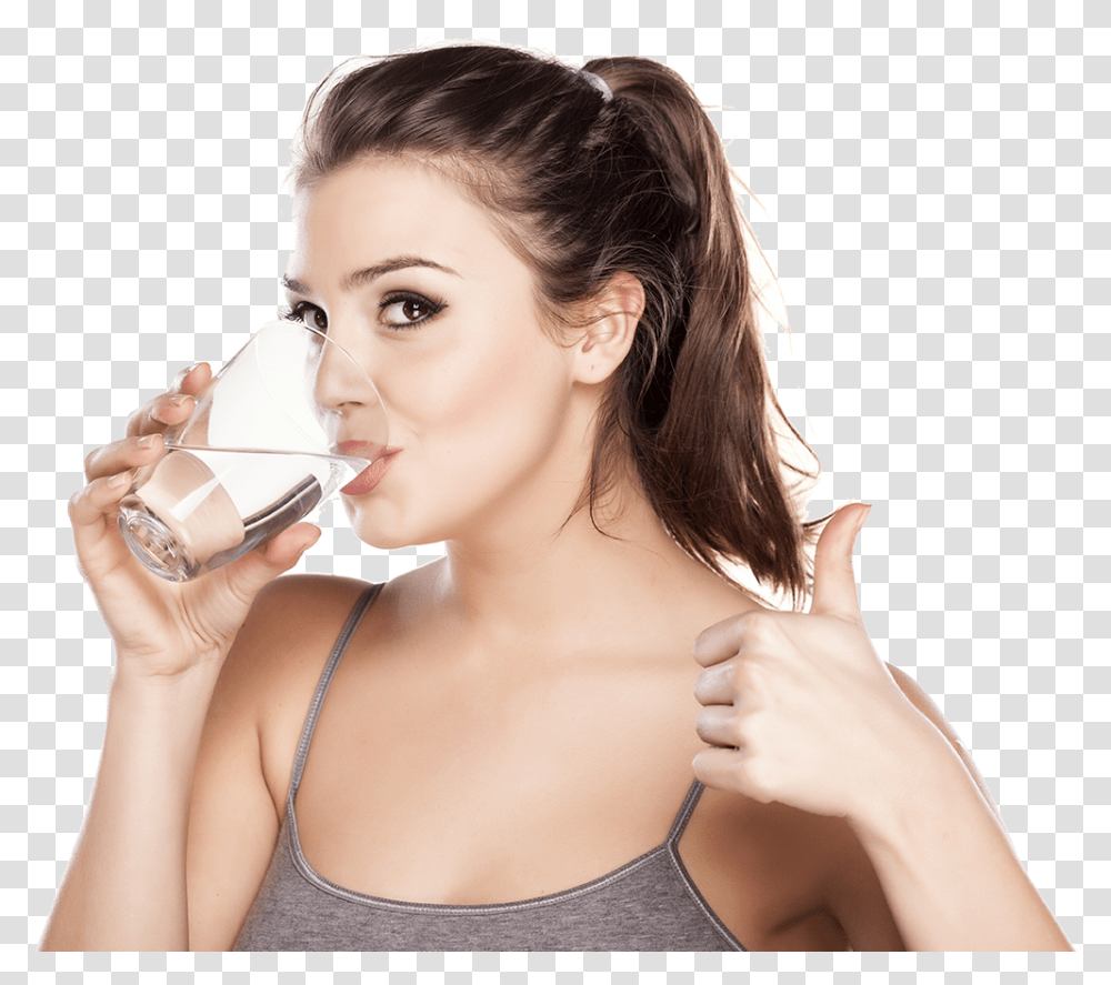 Drinking Structured Water Person Drinking Glass Of Water, Human, Beverage, Female Transparent Png