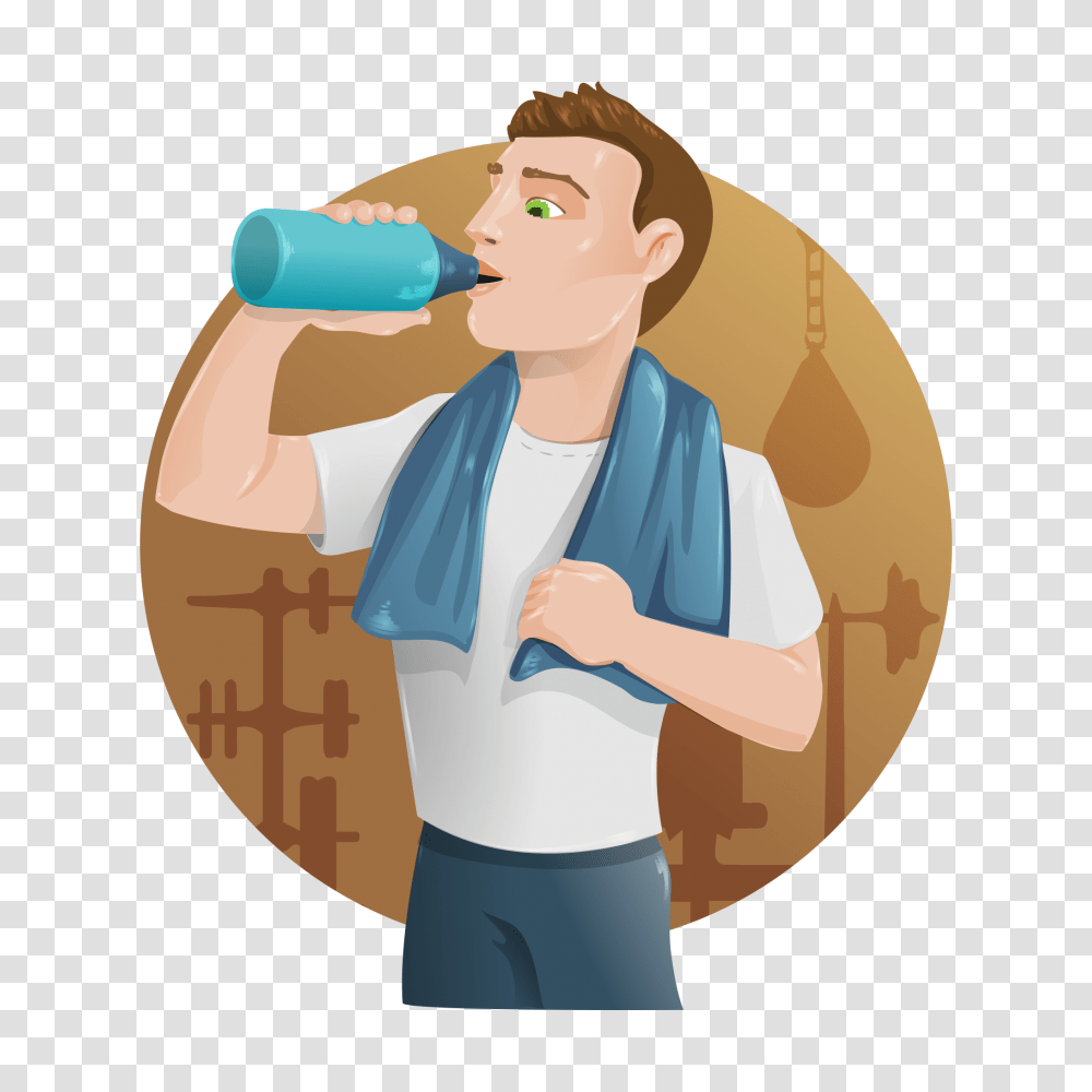 Drinking Water Vector Clipart Drinking Water Clipart, Person, Beverage, Outdoors, Food Transparent Png
