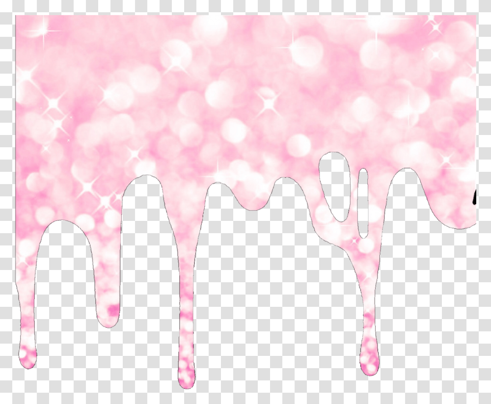 Drip Melt Slime Pink Glitter Freetoedit Slime Going Down A Wall, Light, Confetti Transparent Png