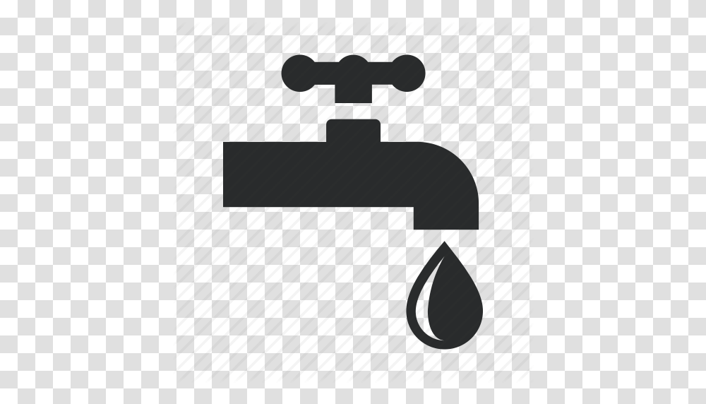 Dripping Drop Faucet Industry Leak Plumbing Tap Water Icon, Indoors, Sink, Cross Transparent Png