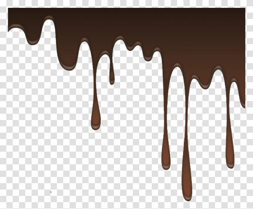Dripping Melting Chocolate Liquid Borders Border Frames Melted Chocolate Dripping, Nature, Outdoors, Snow, Ice Transparent Png