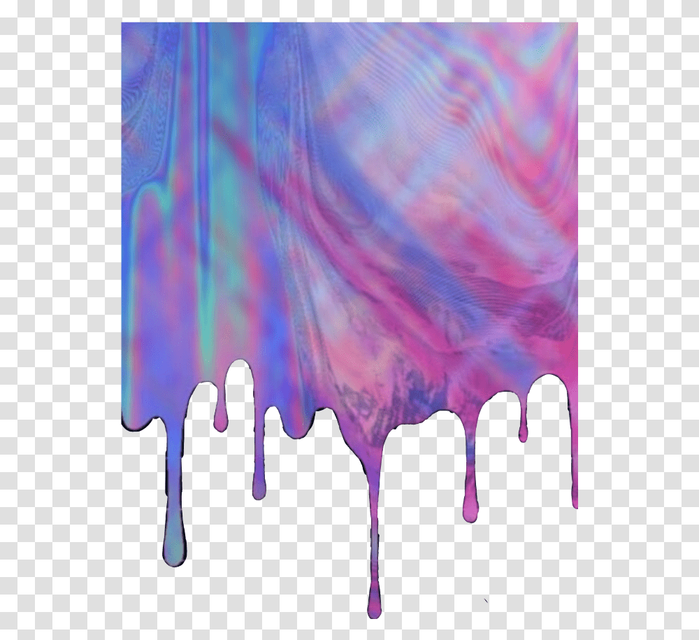 Dripping Paint Holographic Drippingpaint Glitcheffect Art Paint Dripping Effect, Animal, Nature, Sea Life, Dye Transparent Png