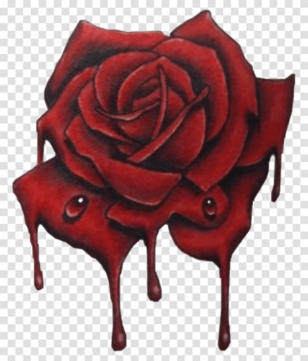 Dripping Red Rose Tattoo, Furniture, Chair, Bronze, Flower Transparent Png