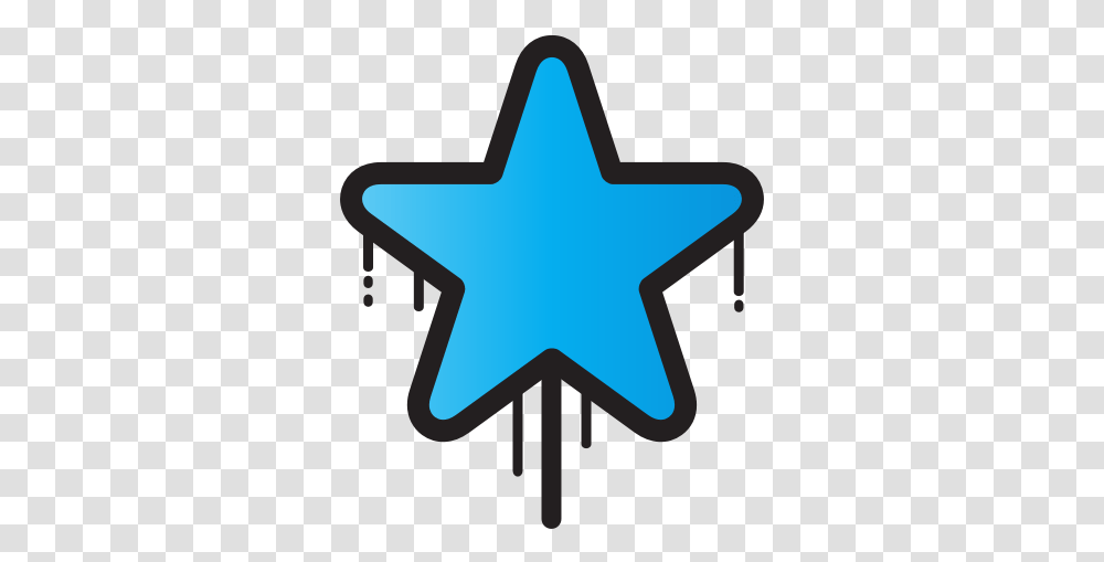Dripping Star, Cross, Star Symbol Transparent Png