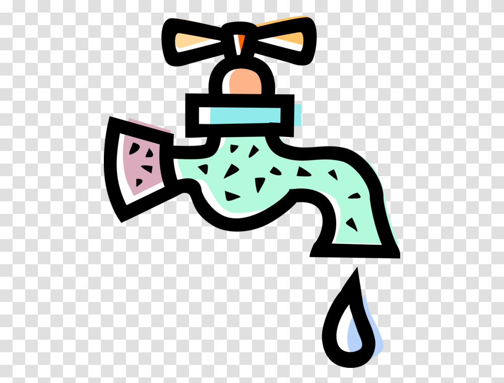 Dripping Water Tap Sink Faucet Cartoon Water From Sink Fosit, Text, Label, Symbol Transparent Png